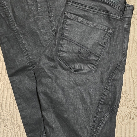 David Bitton Rockstar Biker Black Textured Jeans - Picture 4 of 5